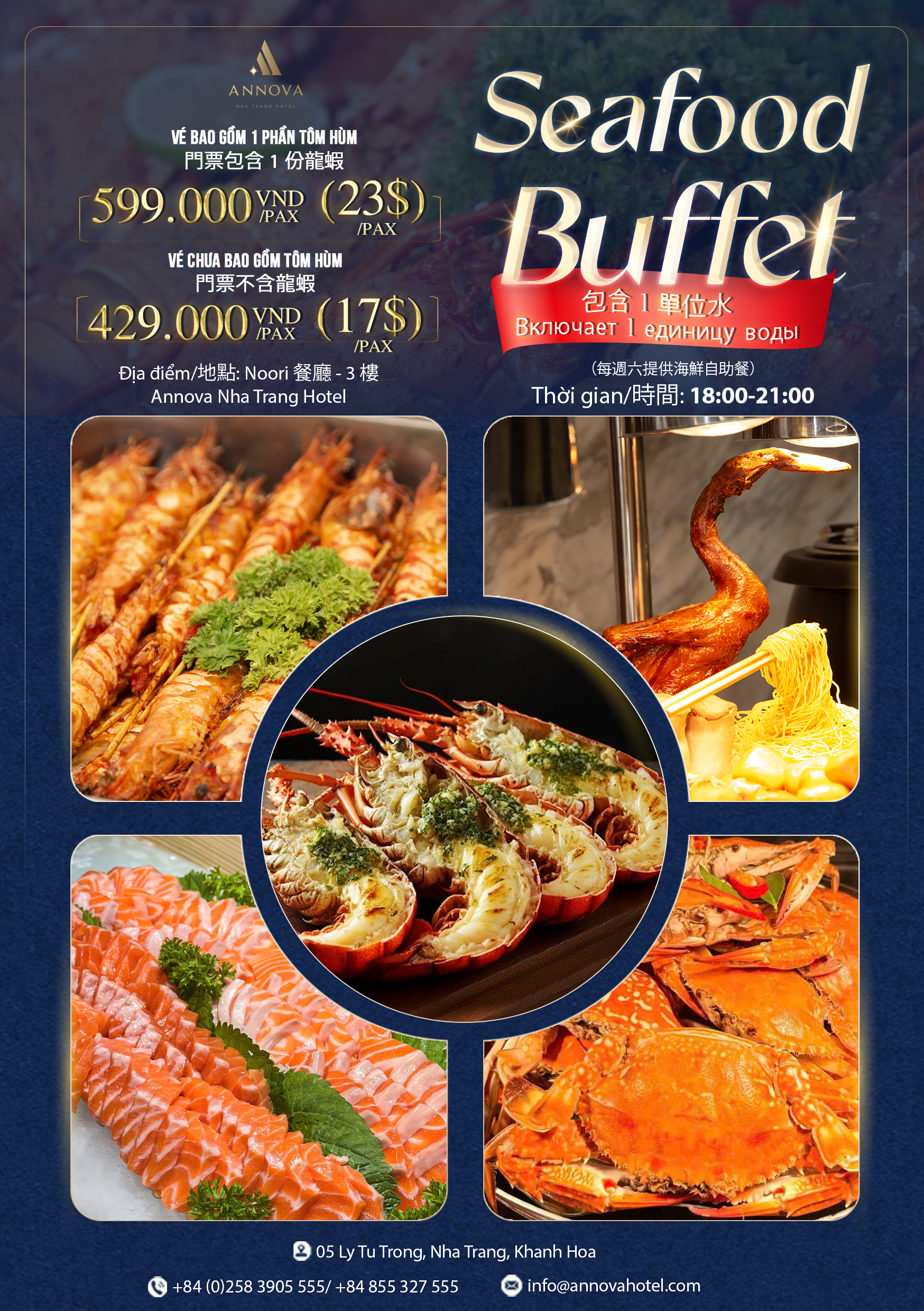 BUFFET A5 MAT TRUOC TIENG TRUNG