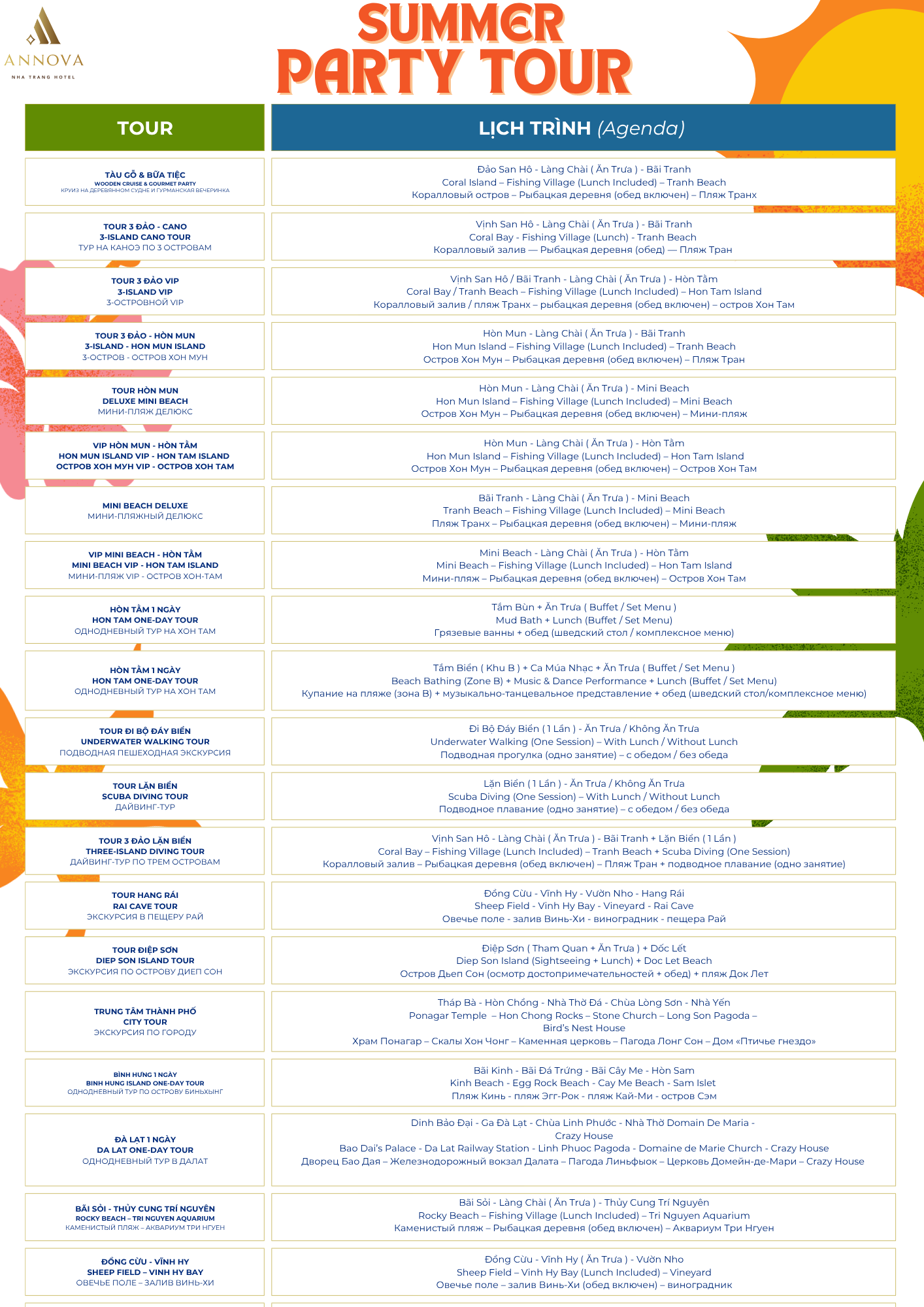 tour đảo không giá